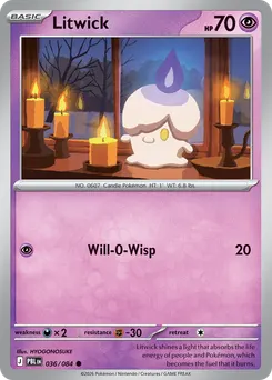 Litwick #36, Reverse Holo