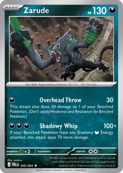 Zarude #56, Reverse Holo