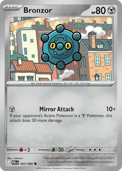 Bronzor #63, Reverse Holo