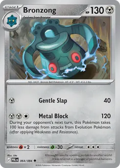 Bronzong #64, Reverse Holo