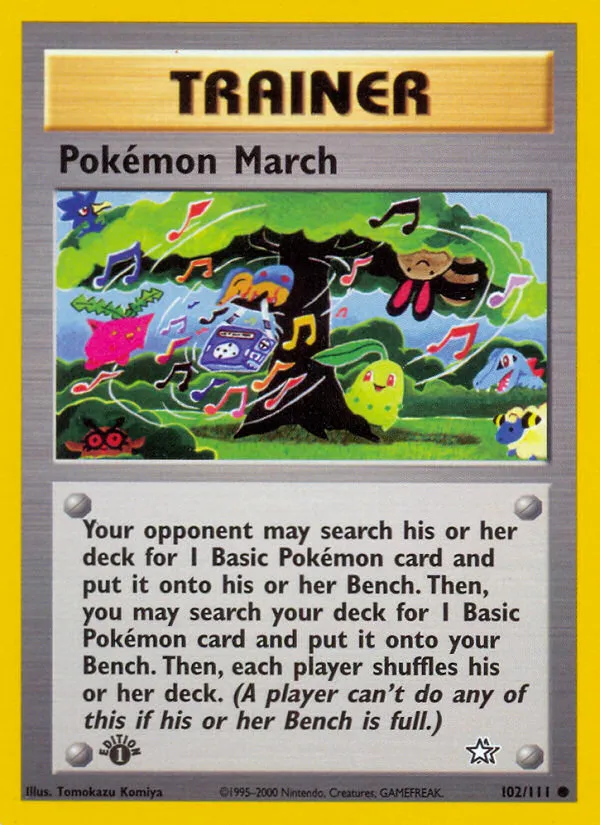Pokémon March #102, Neo Genesis 1st Edition
