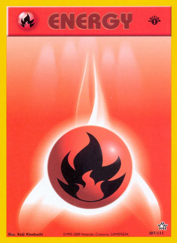 Fire Energy #107, Neo Genesis 1st Edition