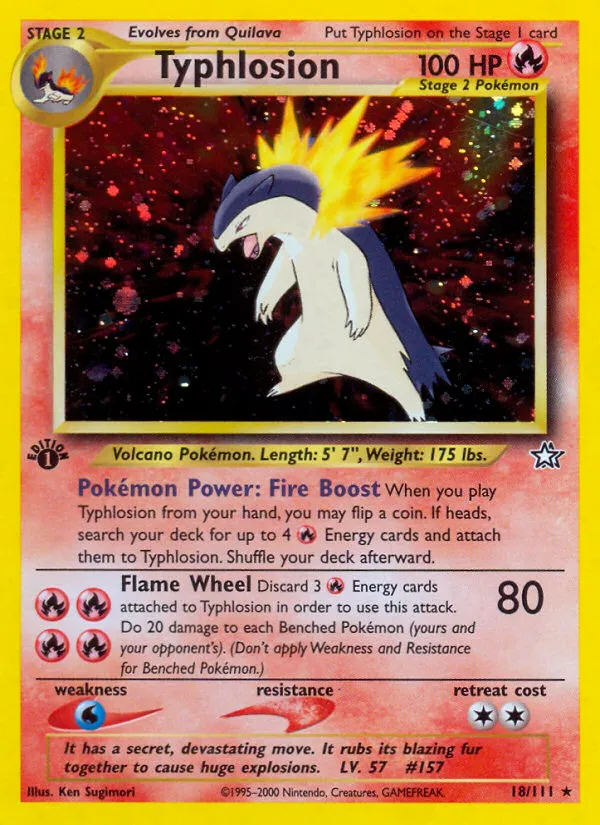Typhlosion #18, Neo Genesis