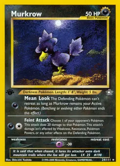 Murkrow #24, 1st Edition