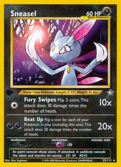 Sneasel #25, 1st Edition