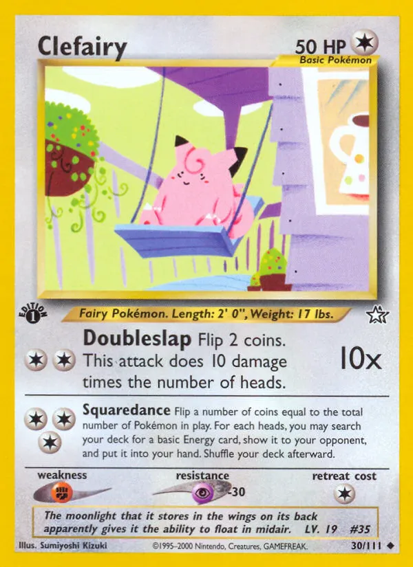 Clefairy #30, Neo Genesis 1st Edition