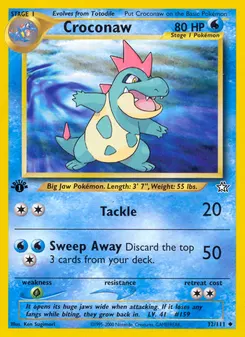 Croconaw #32, 1st Edition