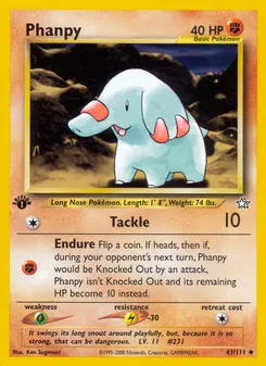 Phanpy #43, 1st Edition