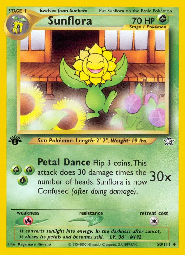 Sunflora #50, Neo Genesis 1st Edition