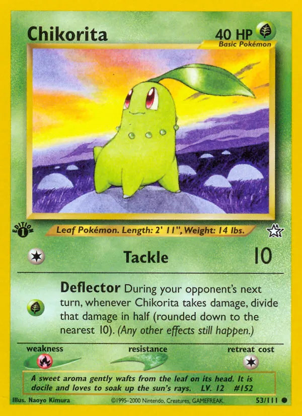 Chikorita #53, Neo Genesis 1st Edition