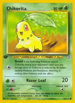 Chikorita #54, 1st Edition