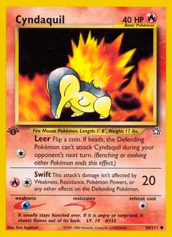 Cyndaquil #56, 1st Edition