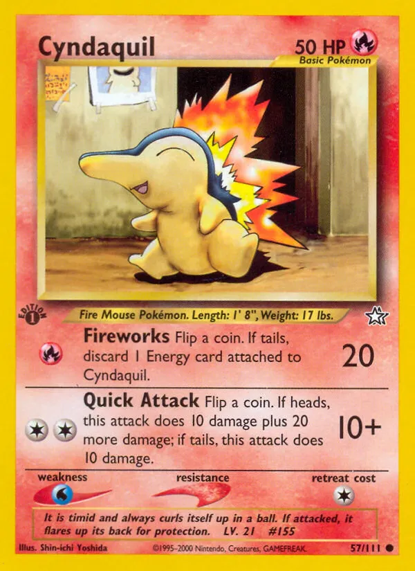 Cyndaquil #57, Neo Genesis 1st Edition