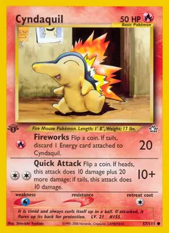 Cyndaquil #57, 1st Edition