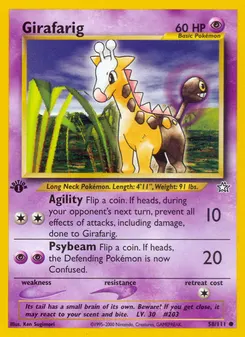 Girafarig #58, 1st Edition