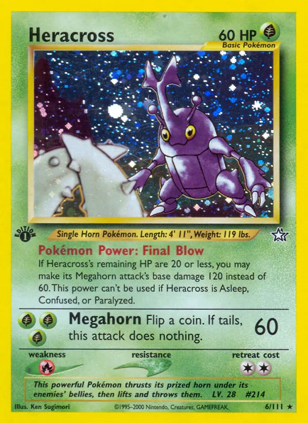 Heracross #6, Neo Genesis