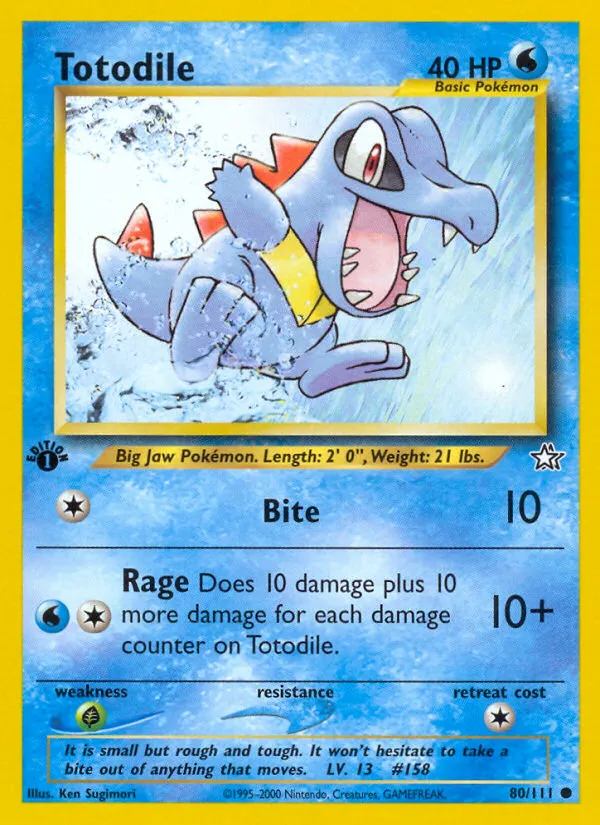 Totodile #80, Neo Genesis