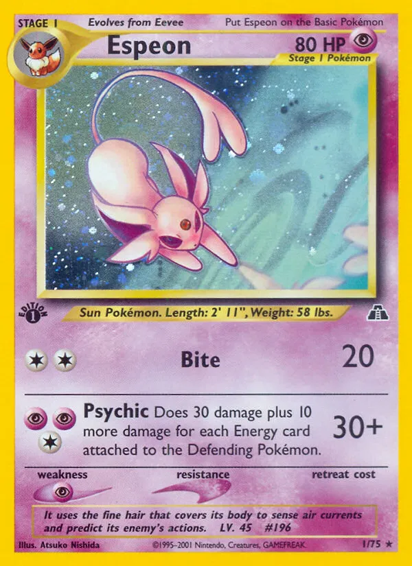 Espeon #1, Neo Discovery 1st Edition