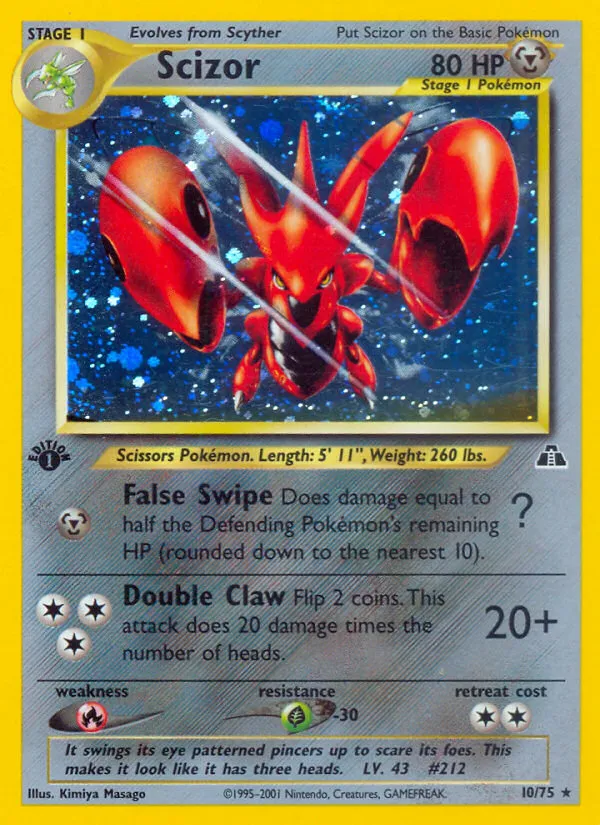 Scizor #10, Neo Discovery