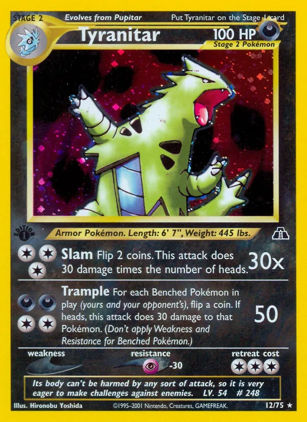 Tyranitar #12, Neo Discovery