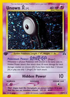 Unown [A] #14, 1st Edition