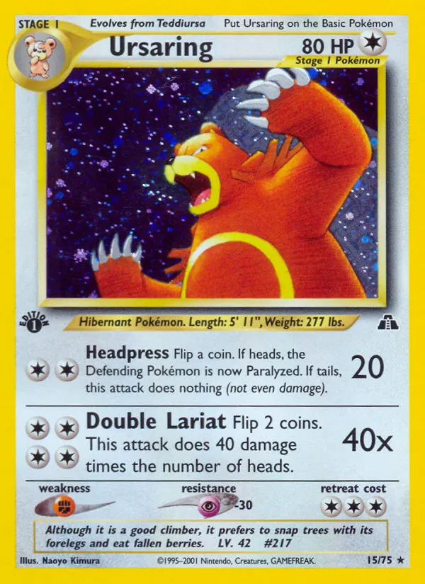 Ursaring #15, Neo Discovery
