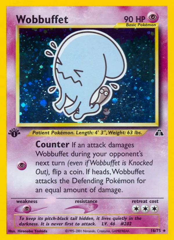 Wobbuffet #16, Neo Discovery 1st Edition