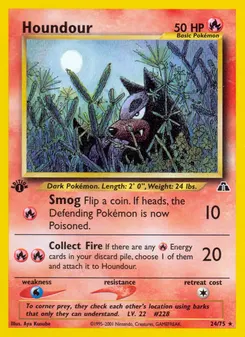 Houndour #24, 1st Edition