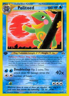 Politoed #27, 1st Edition
