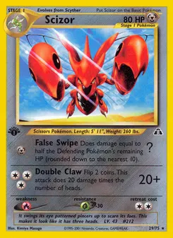 Scizor #29, 1st Edition