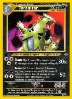 Tyranitar #31, 1st Edition