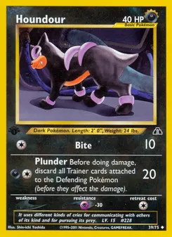 Houndour #39, 1st Edition