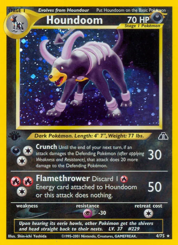 Houndoom #4, Neo Discovery 1st Edition