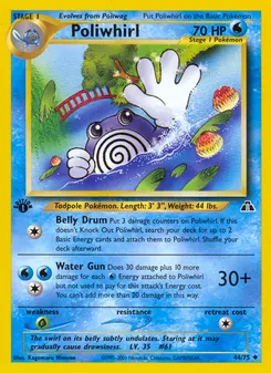 Poliwhirl #44, 1st Edition