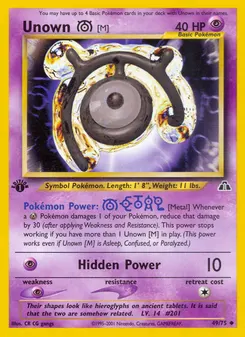 Unown [M] #49, 1st Edition
