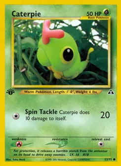 Caterpie #53, 1st Edition