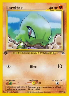 Larvitar #57, 1st Edition