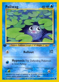 Poliwag #62, 1st Edition