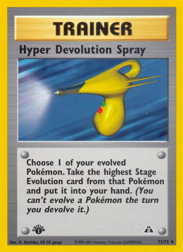 Hyper Devolution Spray #73, Neo Discovery 1st Edition