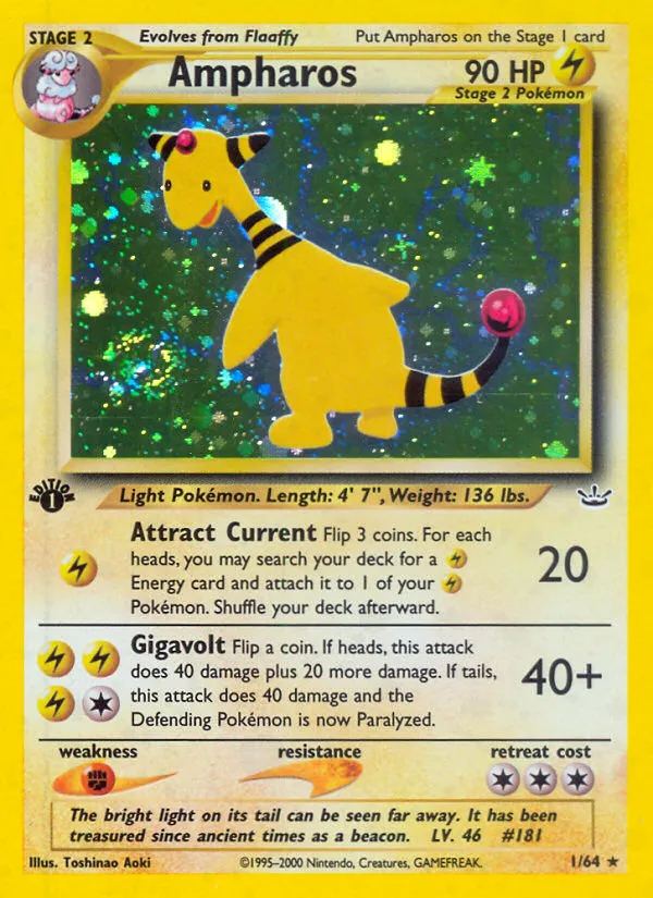 Ampharos #1, Neo Revelation
