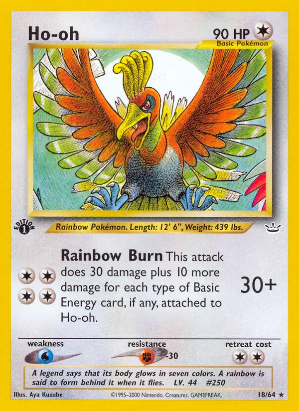 Ho-oh #18, Neo Revelation 1st Edition