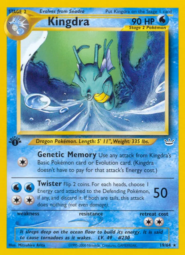 Kingdra #19, Neo Revelation 1st Edition
