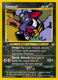Sneasel #24, 1st Edition