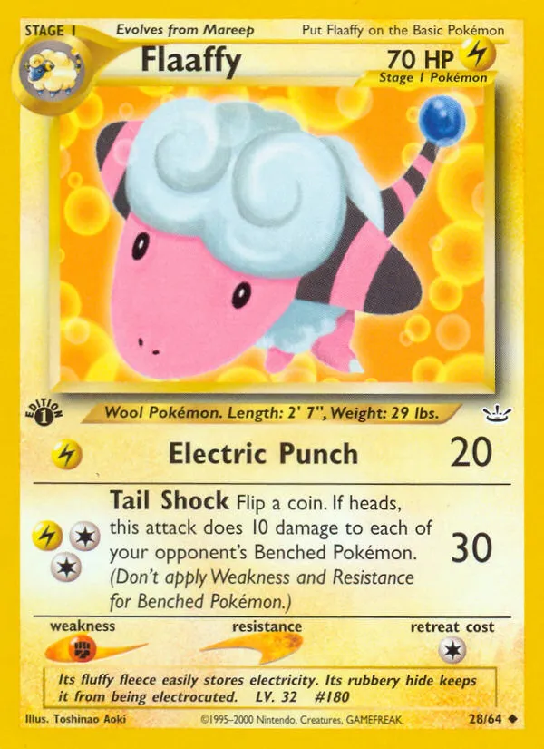Flaaffy #28, Neo Revelation 1st Edition
