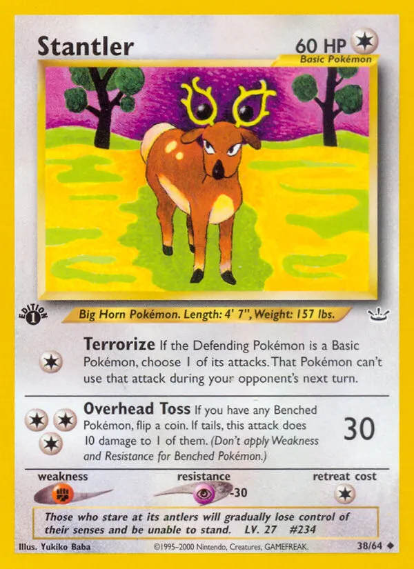 Stantler #38, Neo Revelation 1st Edition
