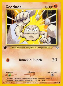 Geodude #44, 1st Edition