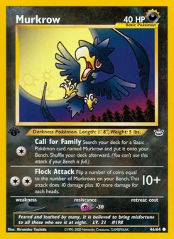 Murkrow #46, 1st Edition