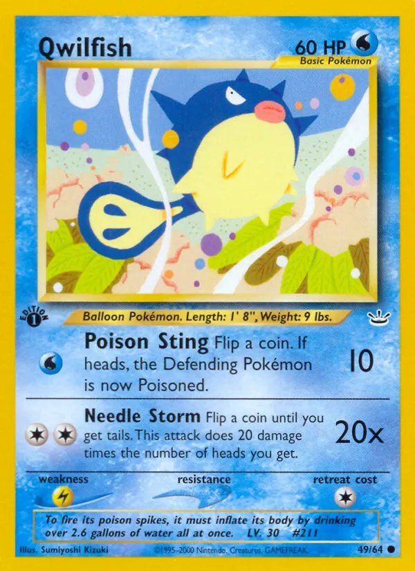 Qwilfish #49, Neo Revelation 1st Edition