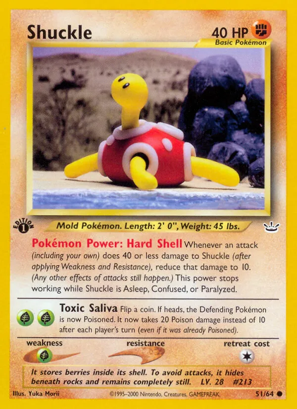 Shuckle #51, Neo Revelation 1st Edition