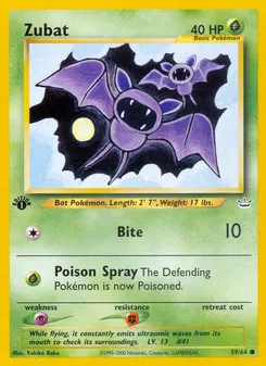 Zubat #59, 1st Edition